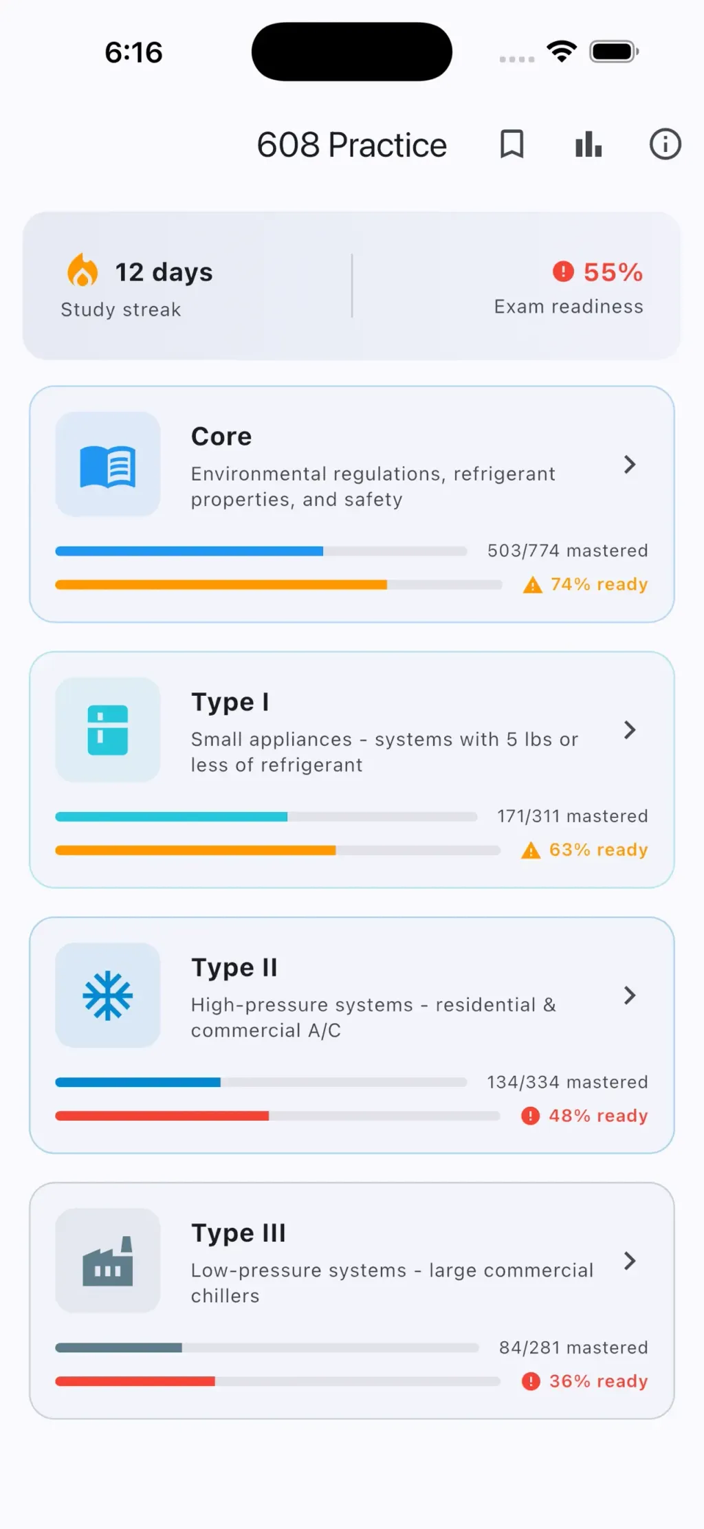 608 Practice App Store screenshot 1