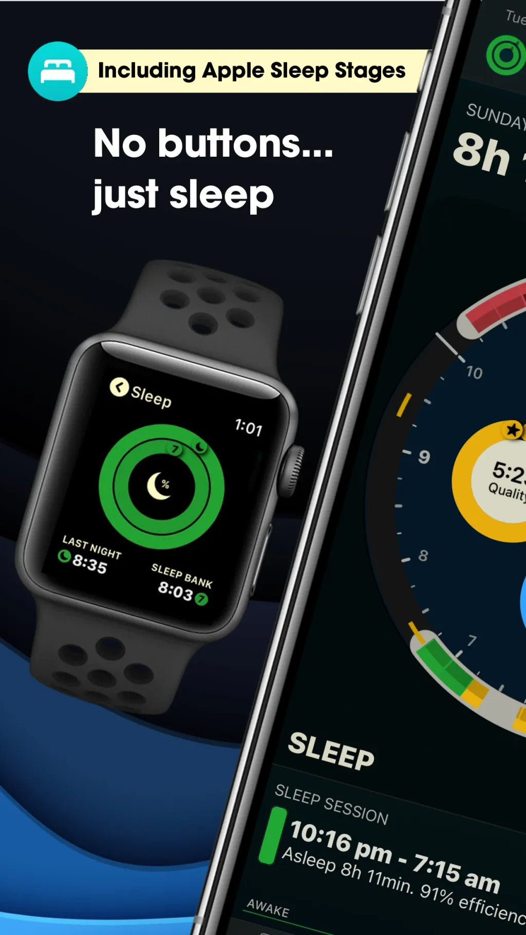 AutoSleep: Watch Sleep Tracker App Store screenshot 2