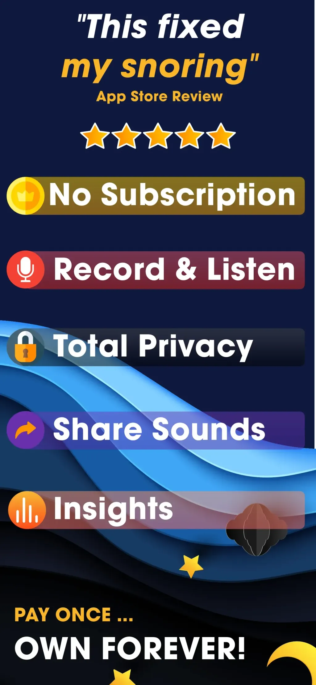 AutoSnore: Snoring Recorder App Store screenshot 3