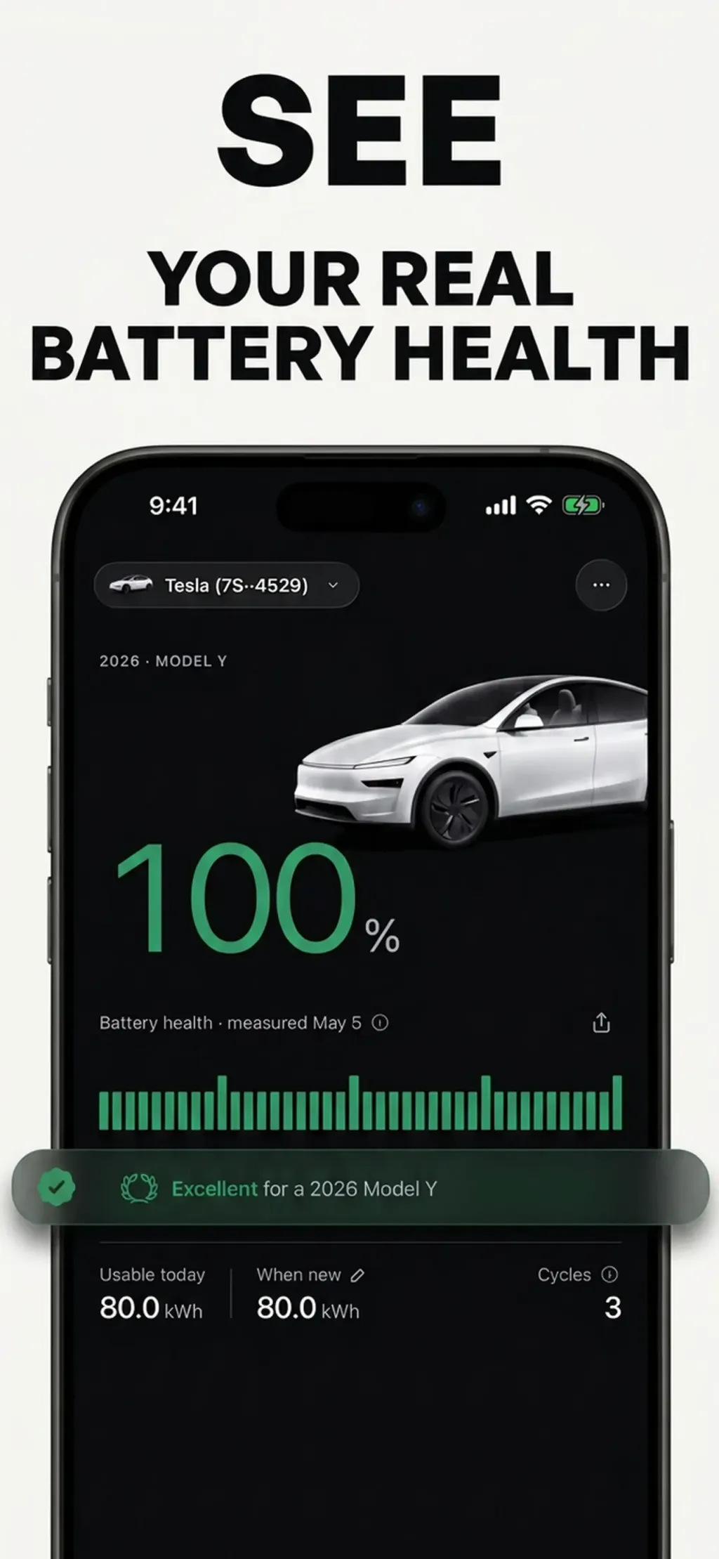 Battery Health - For Tesla screenshot 1