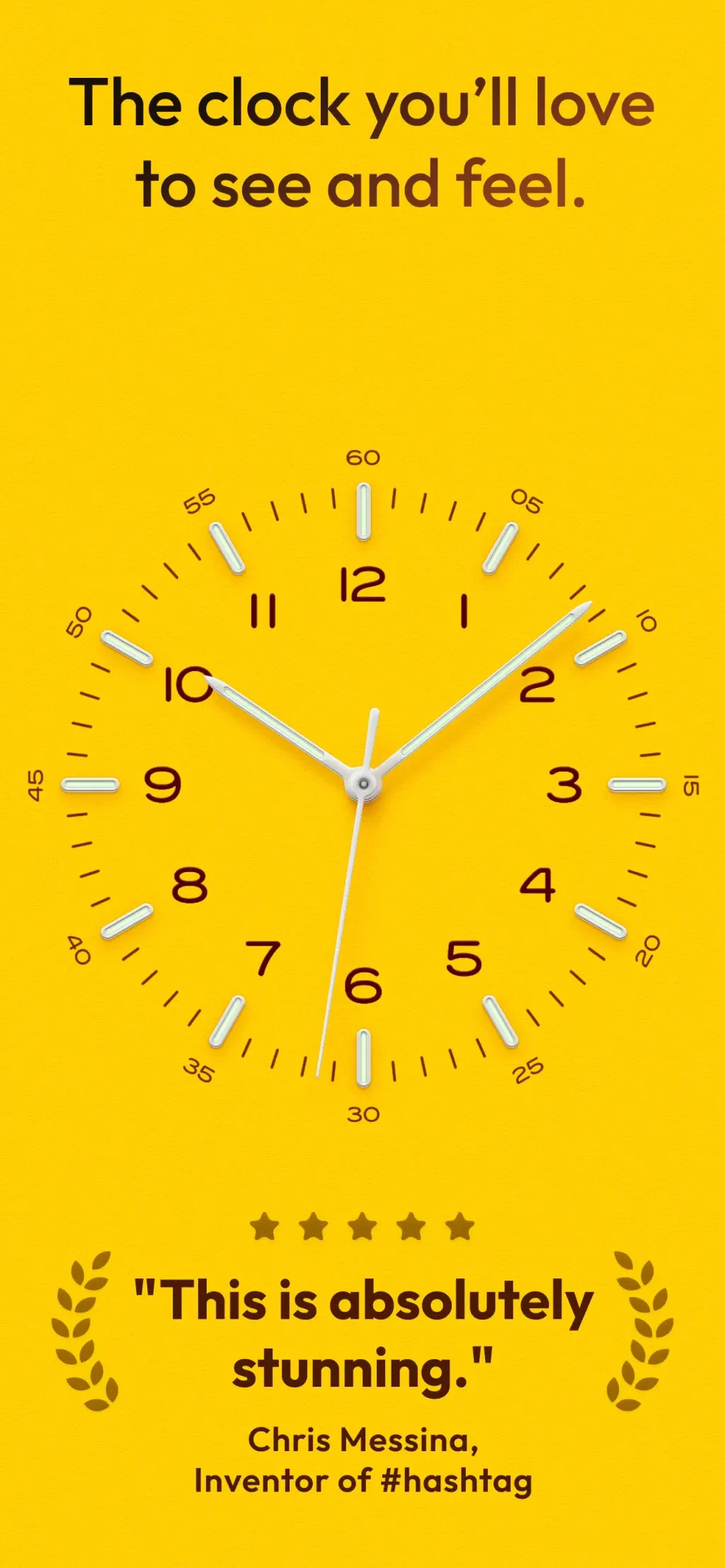 Bauhaus Clock App Store screenshot 1