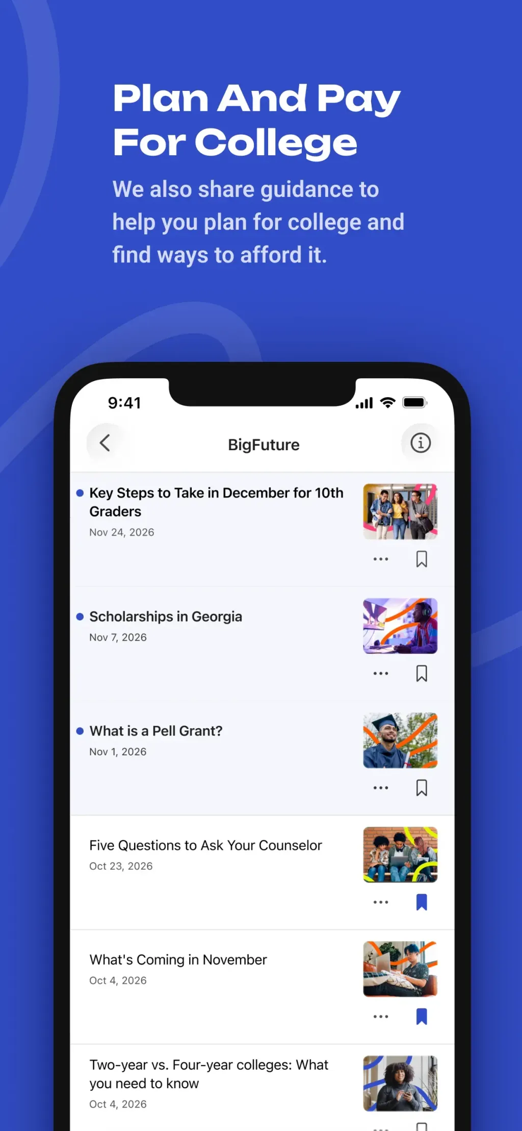 BigFuture School App Store screenshot 6
