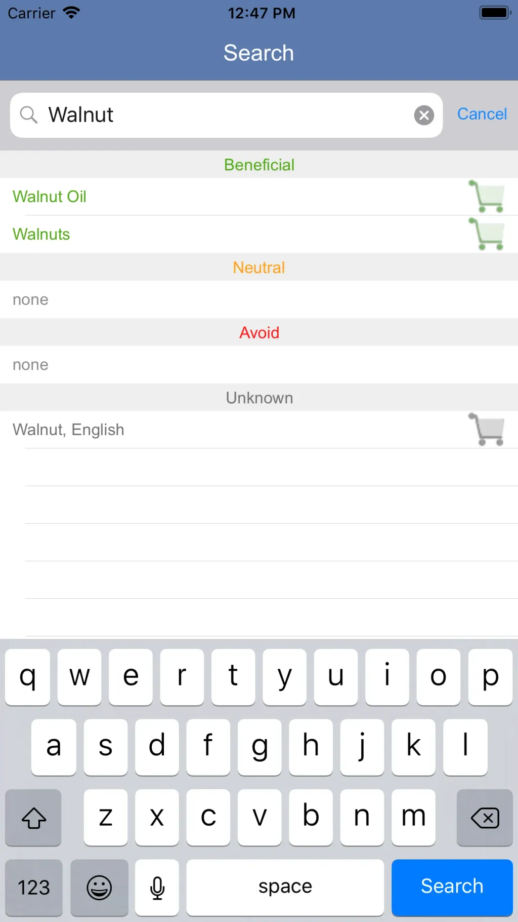 Blood Type Diet® App Store screenshot 4