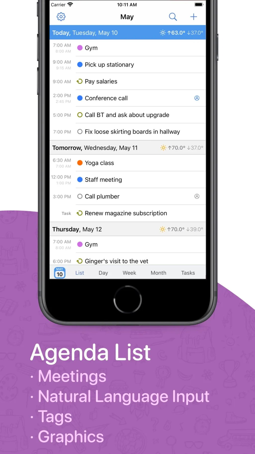 BusyCal: Calendar & Tasks App Store screenshot 4