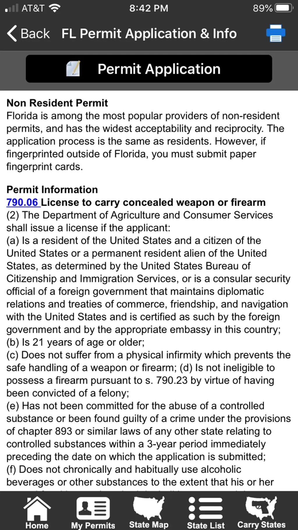 CCW – Concealed Carry 50 State App Store screenshot 4
