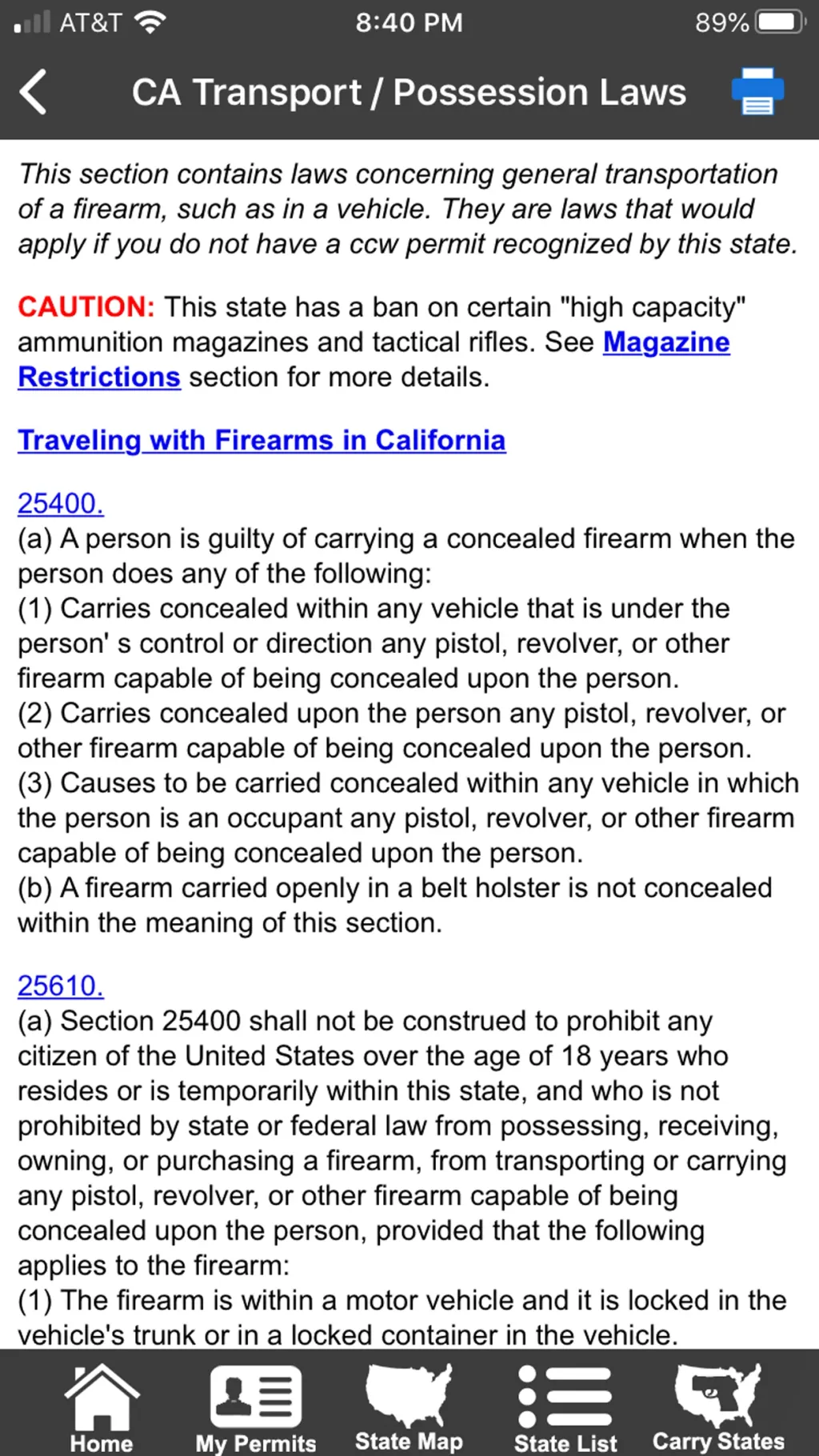 CCW – Concealed Carry 50 State App Store screenshot 6