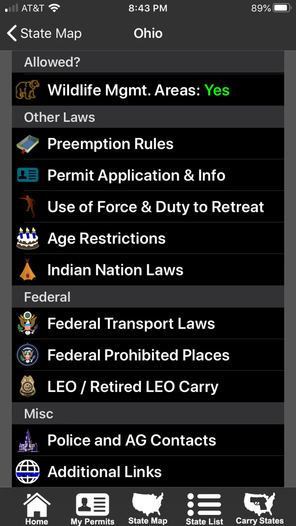 CCW – Concealed Carry 50 State App Store screenshot 8