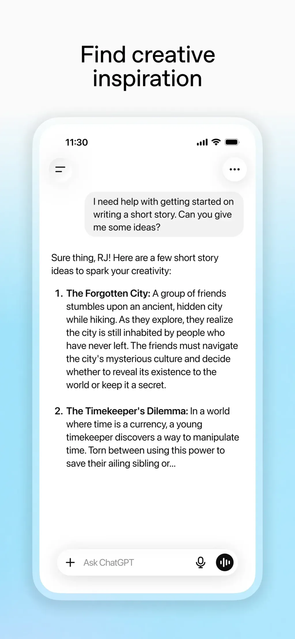 ChatGPT App Store screenshot 7