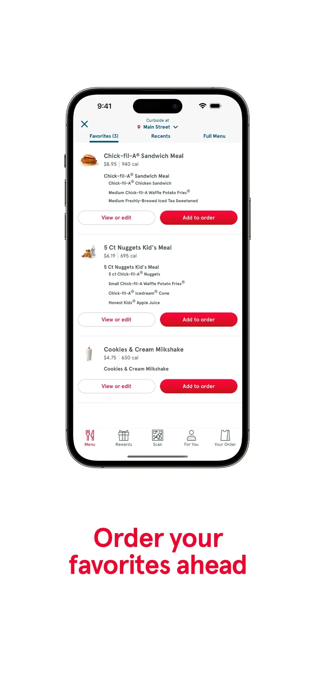 Chick-fil-A App Store screenshot 3