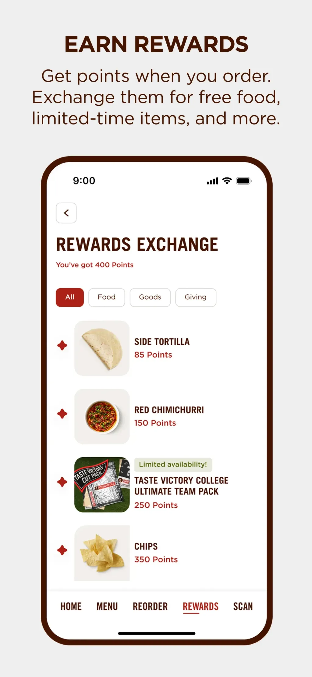 Chipotle App Store screenshot 2