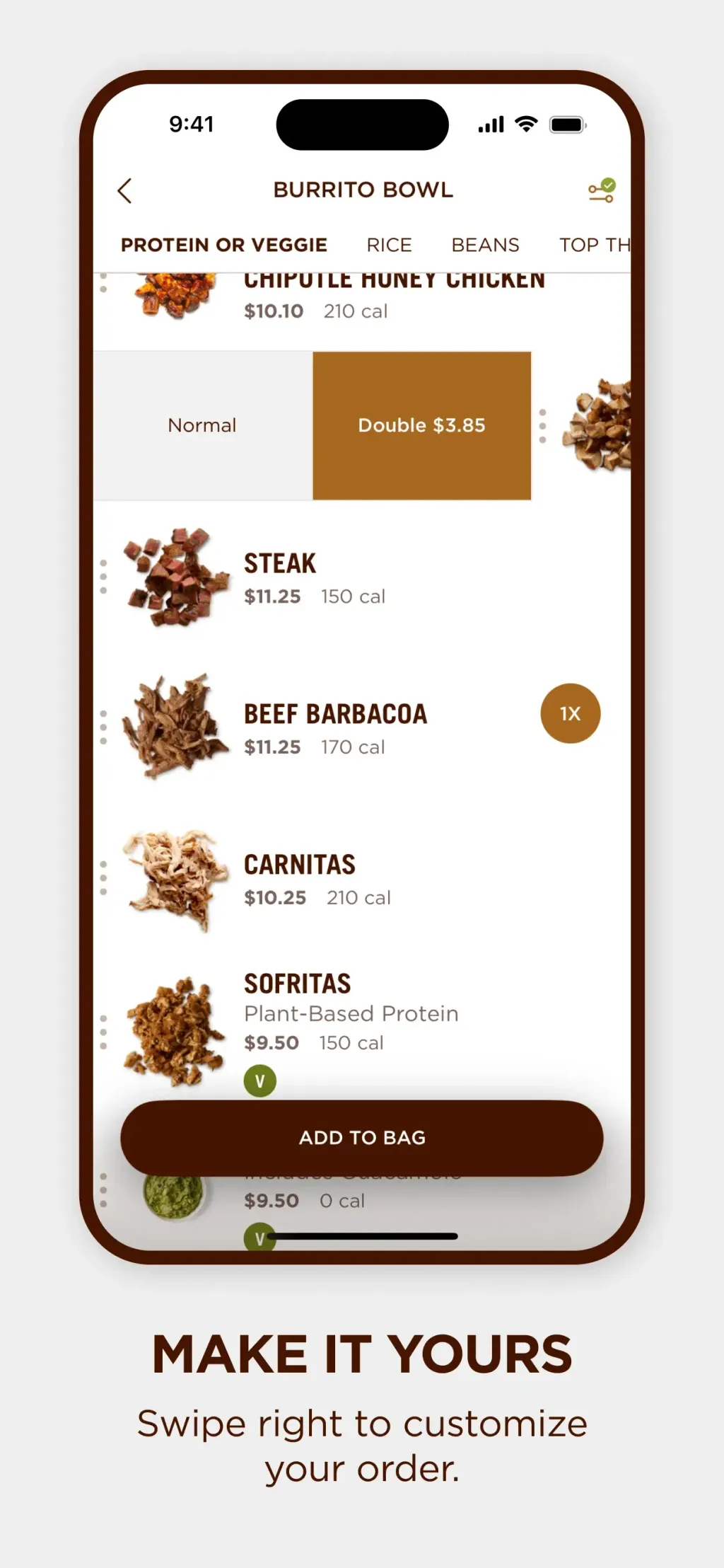 Chipotle App Store screenshot 3