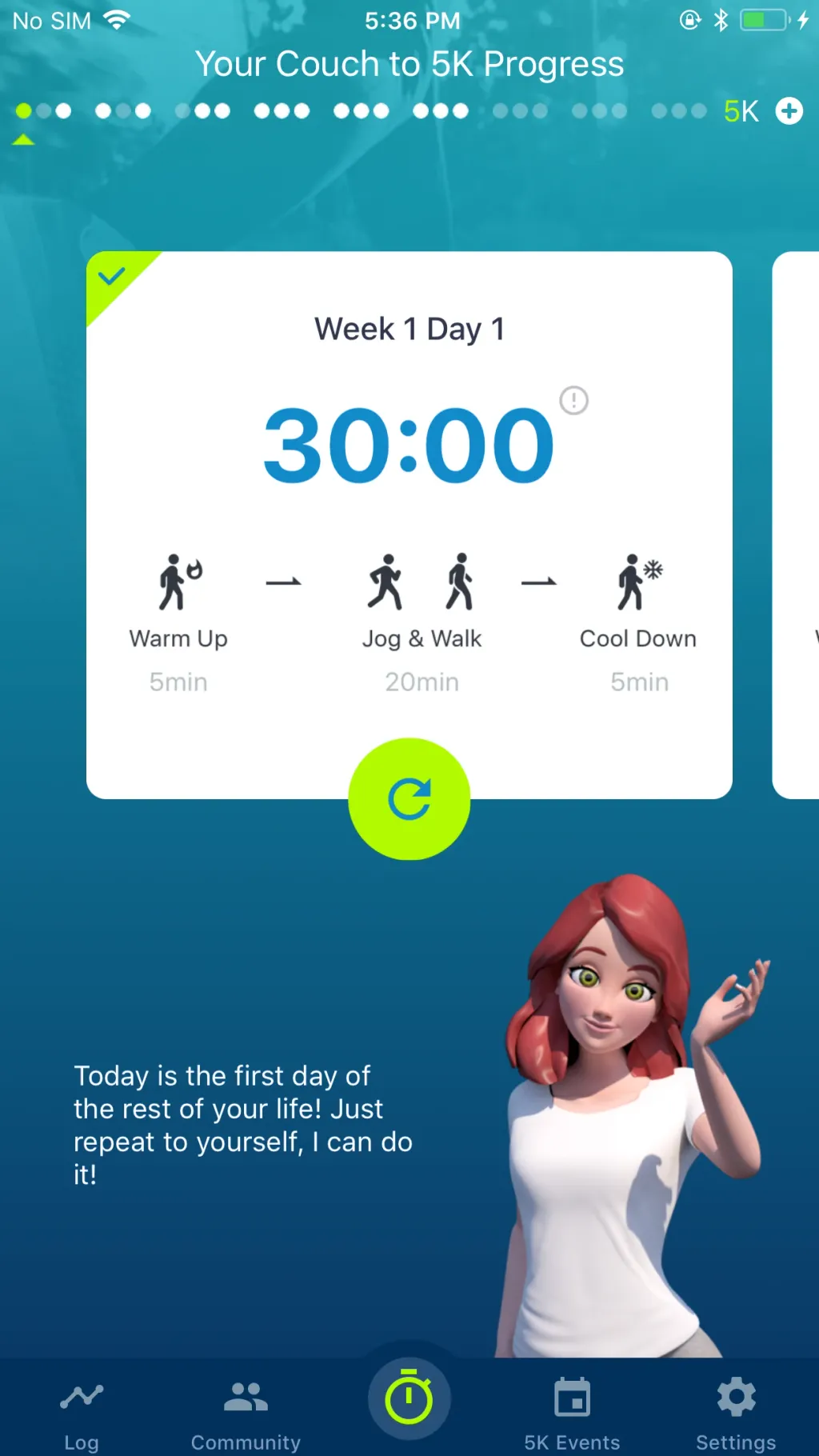 Couch to 5K® - Run training App Store screenshot 1