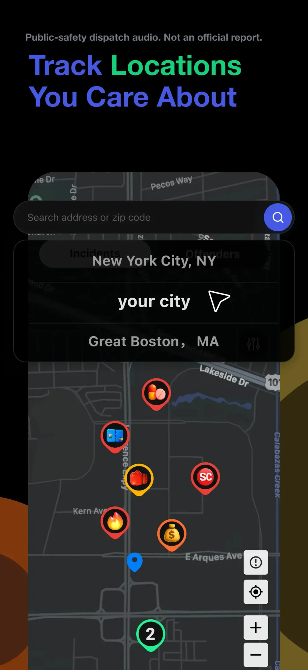 CrimeRadar Dispatch Audio App Store screenshot 4