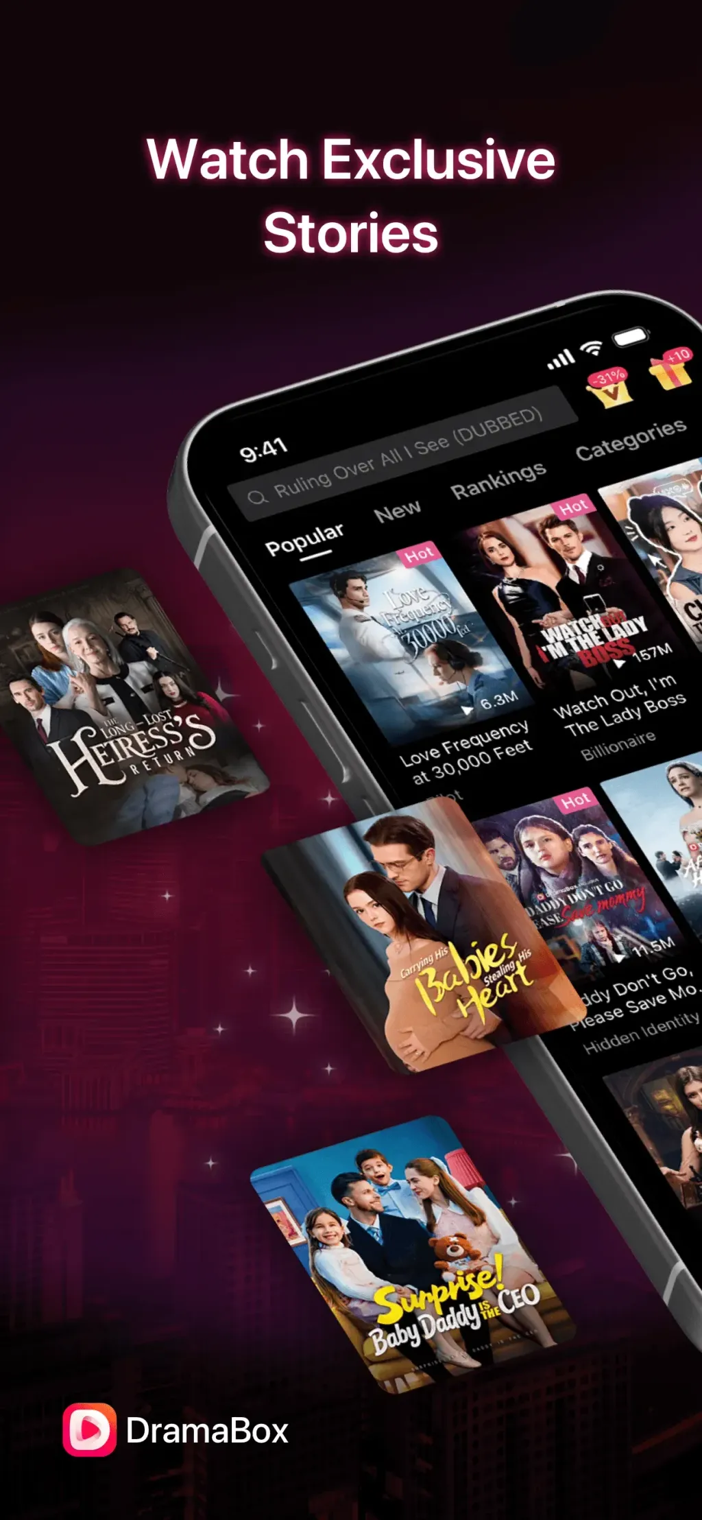 DramaBox - Stream Drama Shorts App Store screenshot 1