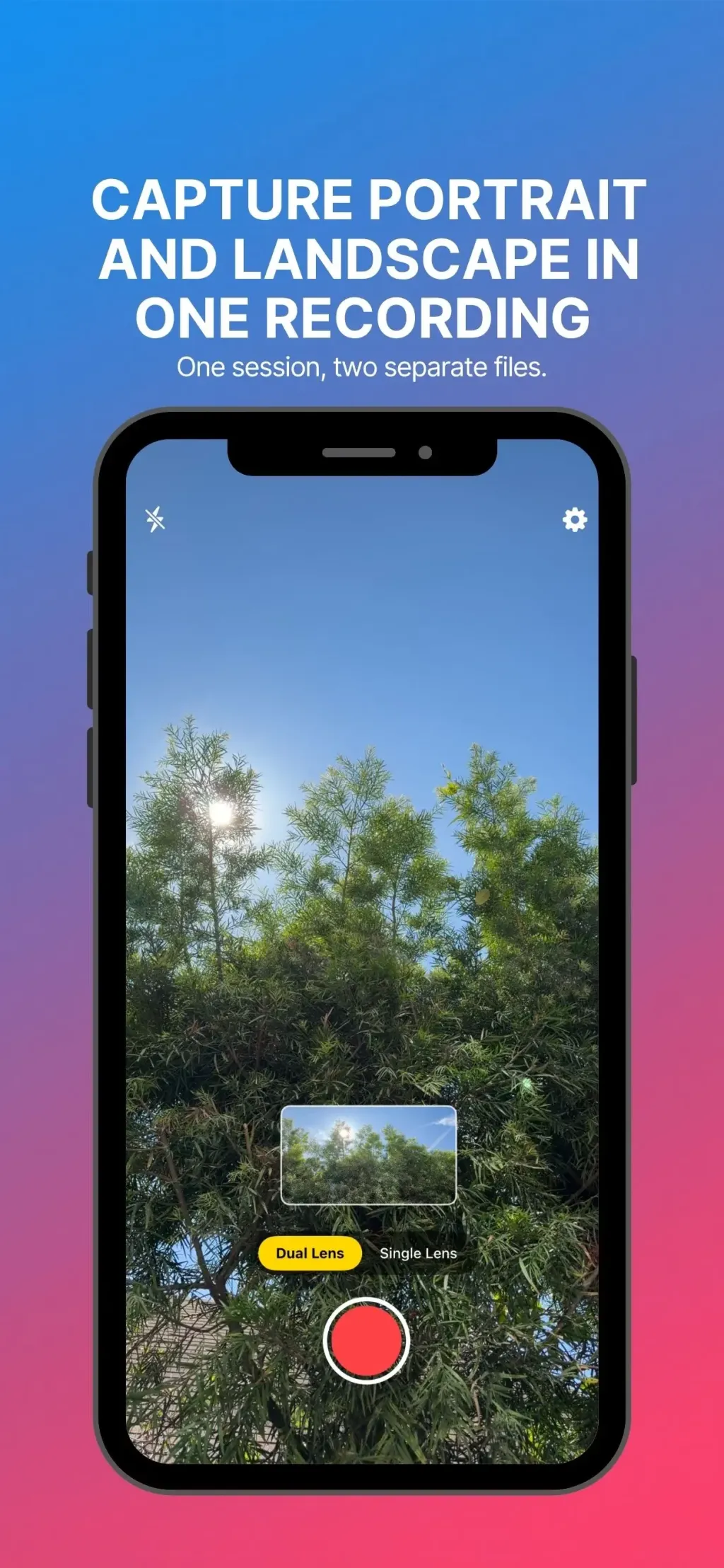 DualShot Recorder App Store screenshot 1