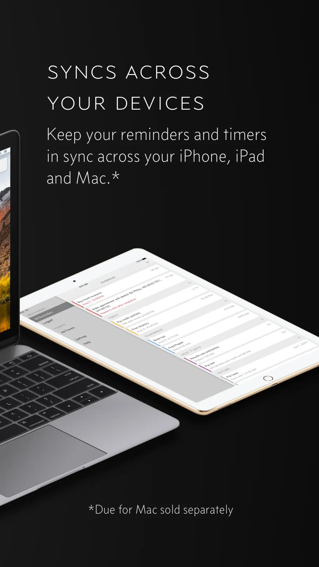 Due - Reminders & Timers App Store screenshot 10