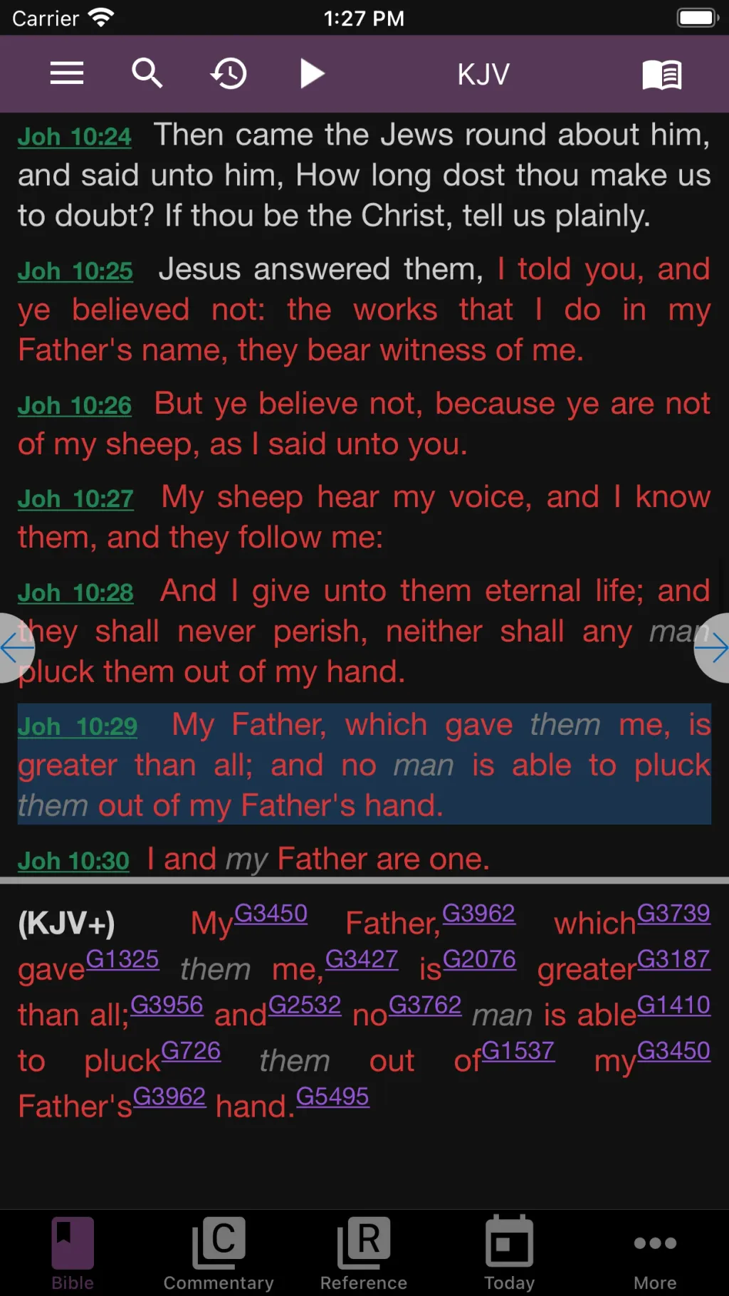 e-Sword LT: Bible Study to Go App Store screenshot 1