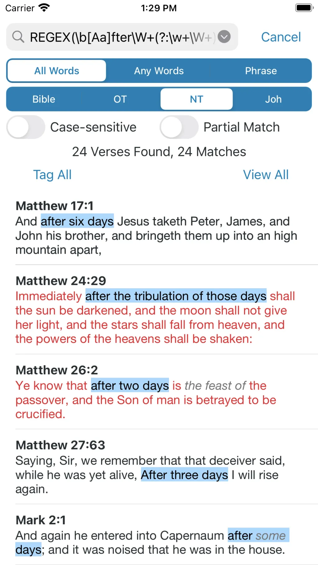 e-Sword LT: Bible Study to Go App Store screenshot 2