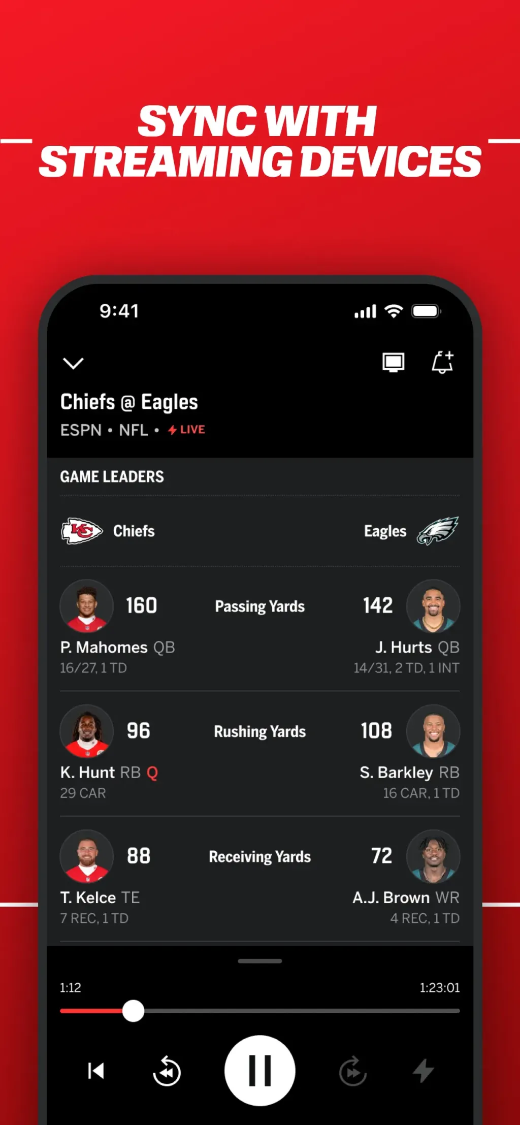 ESPN: Live Sports & Scores App Store screenshot 5
