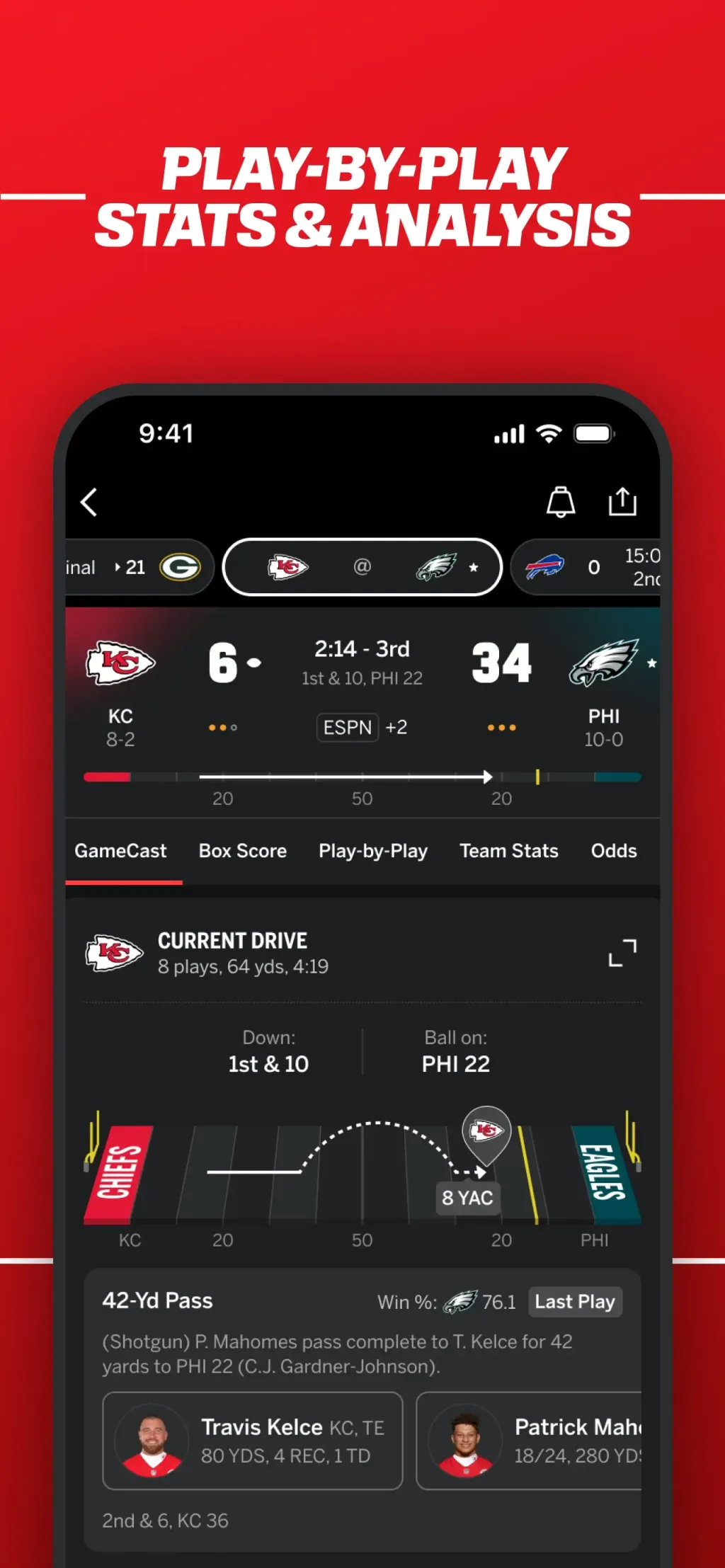 ESPN: Live Sports & Scores App Store screenshot 7