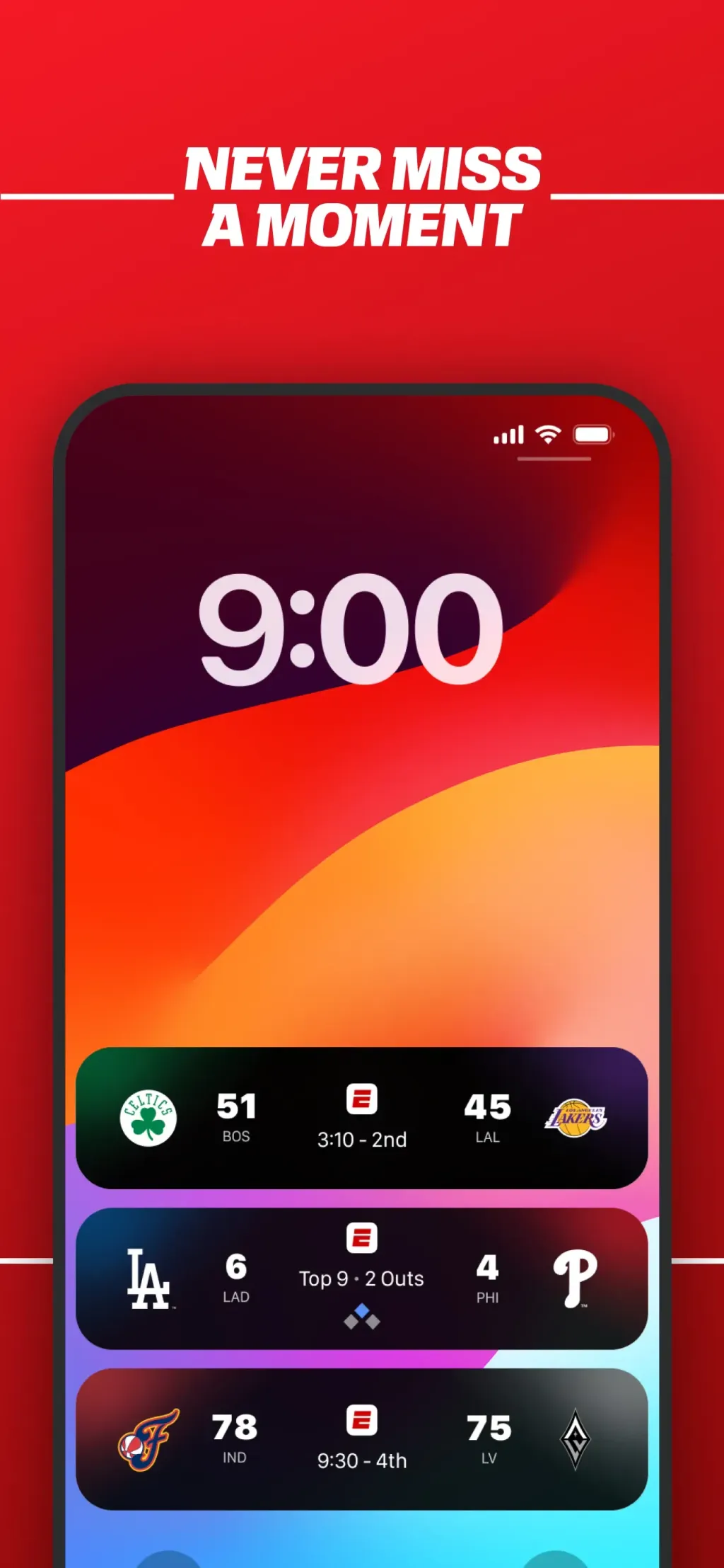 ESPN: Live Sports & Scores App Store screenshot 10