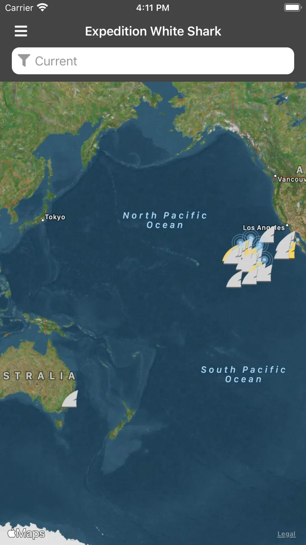 Expedition White Shark App Store screenshot 1