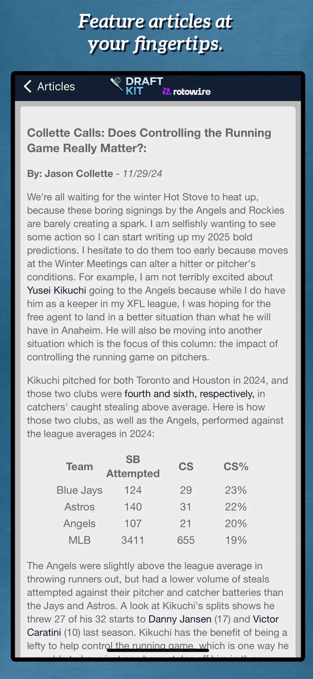 Fantasy Baseball Draft Kit '26 App Store screenshot 4