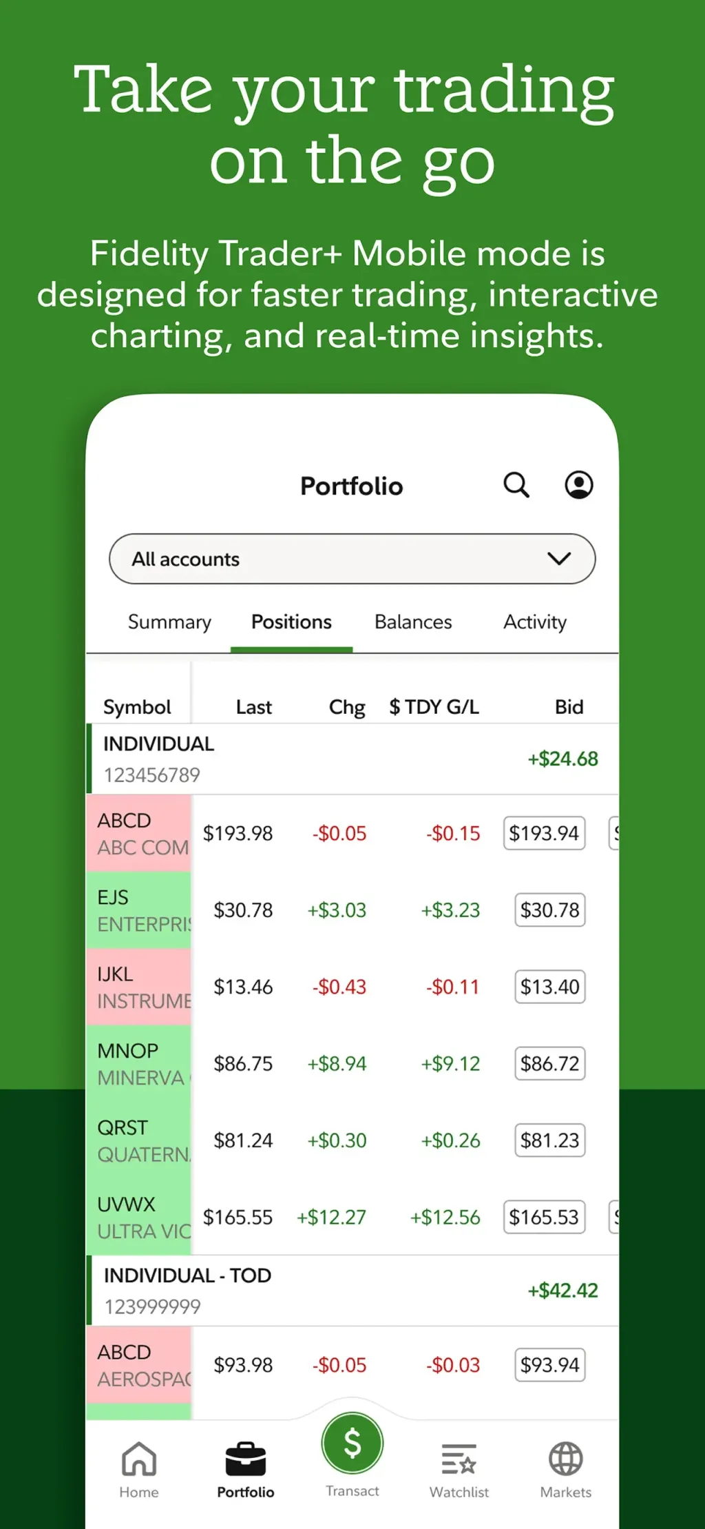 Fidelity Investments App Store screenshot 5