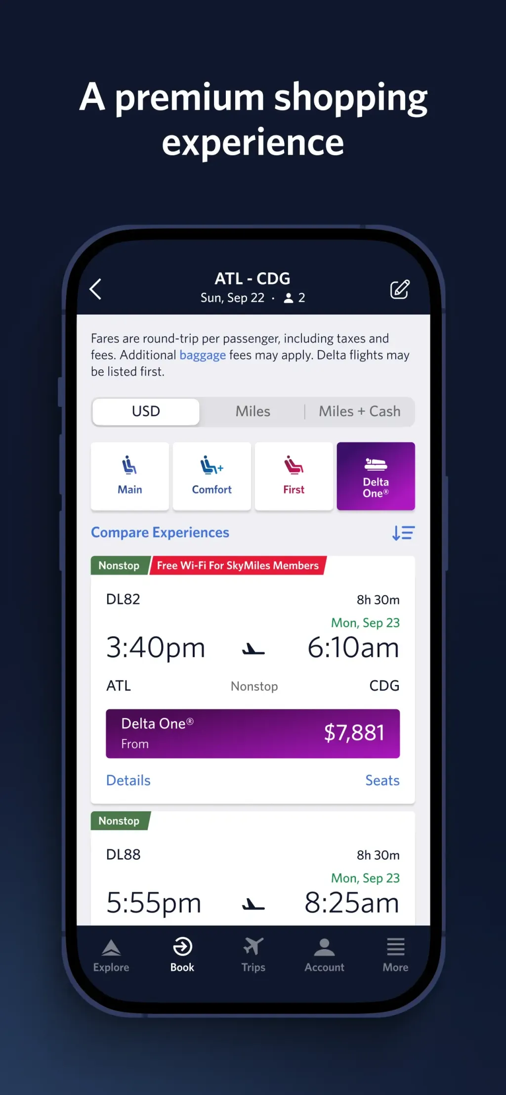 Fly Delta App Store screenshot 3