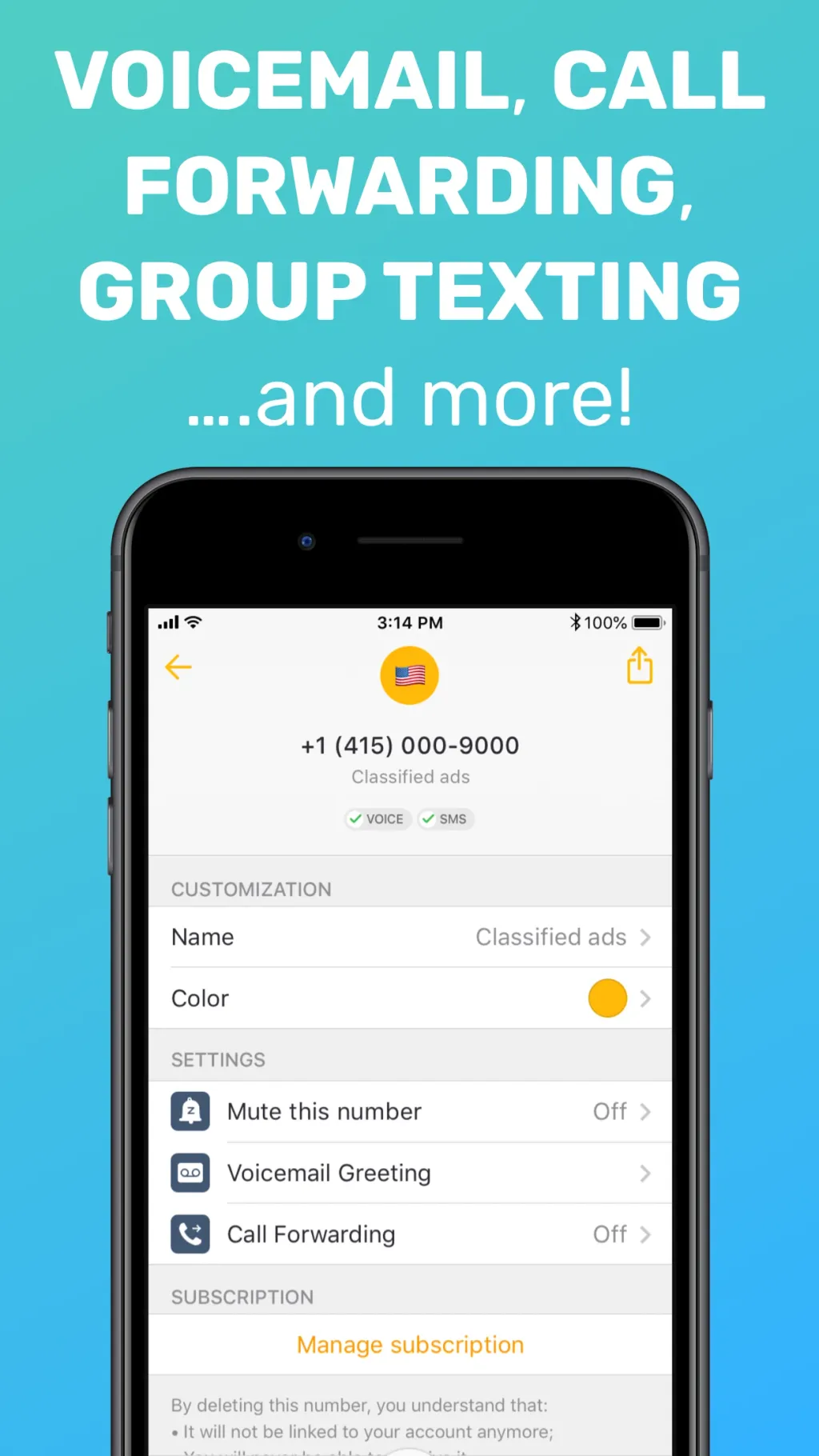 Free Tone - Calling & Texting App Store screenshot 4