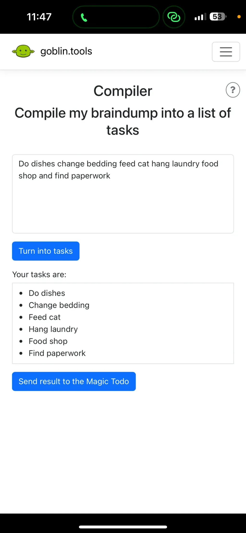 Goblin Tools App Store screenshot 3