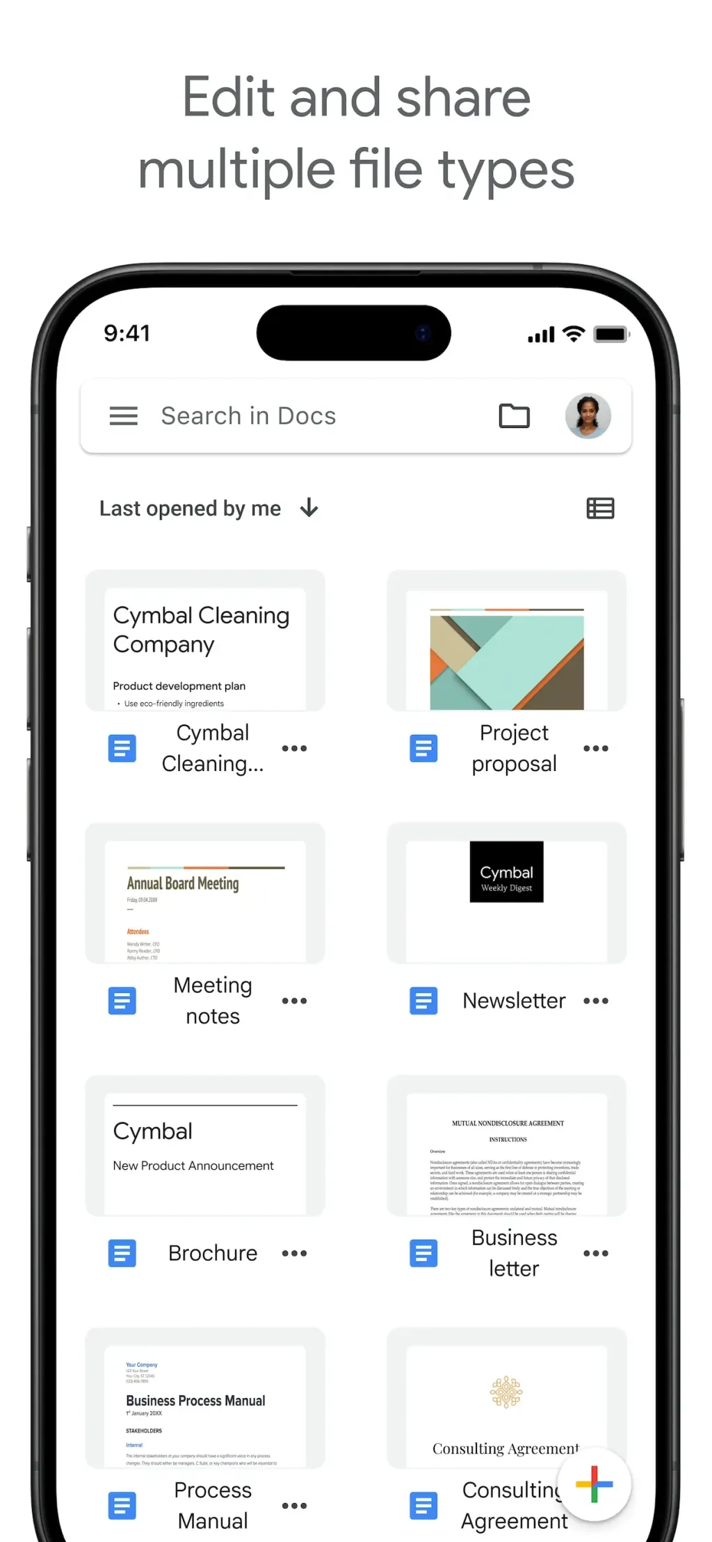Google Docs App Store screenshot 2