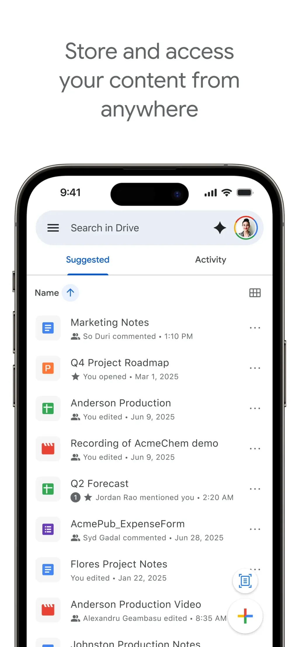 Google Drive screenshot 1