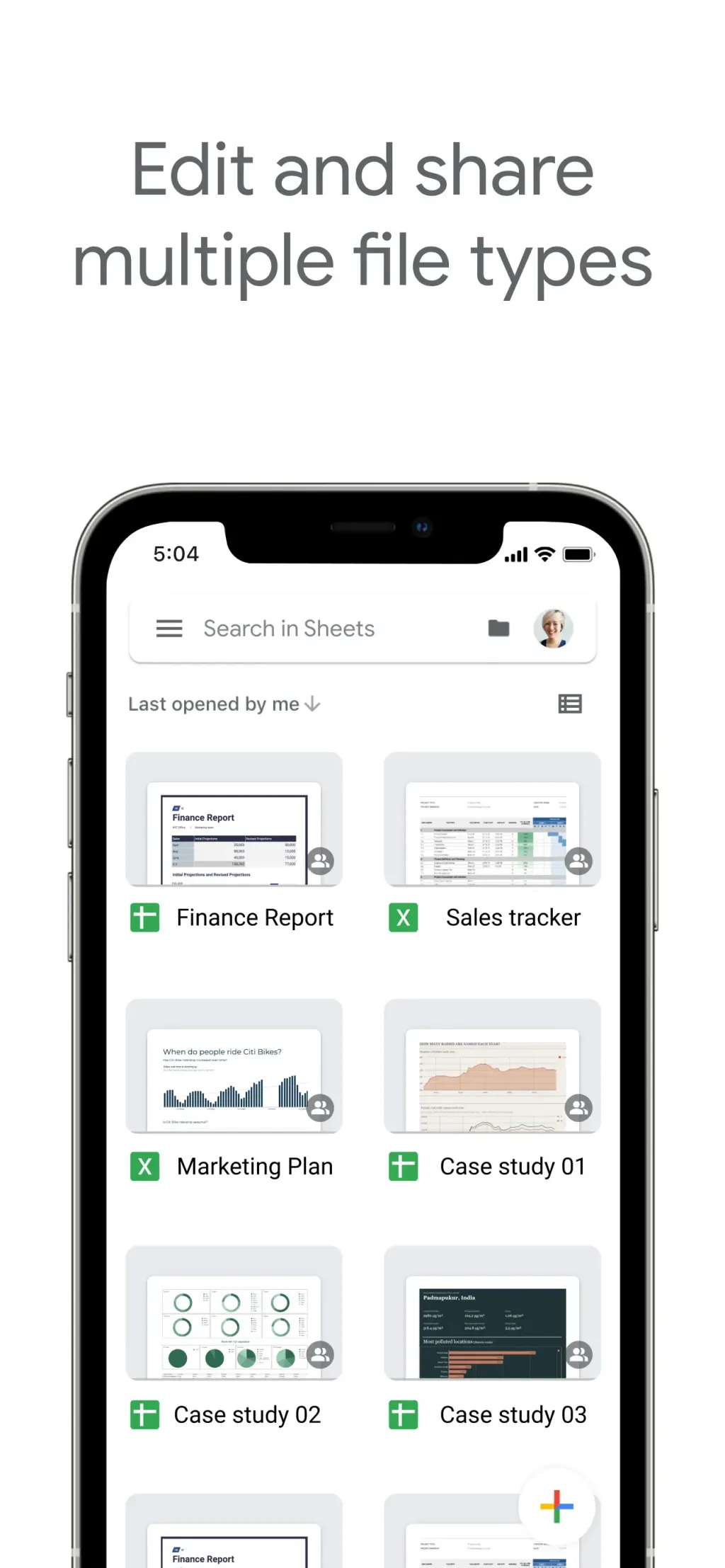 Google Sheets App Store screenshot 1