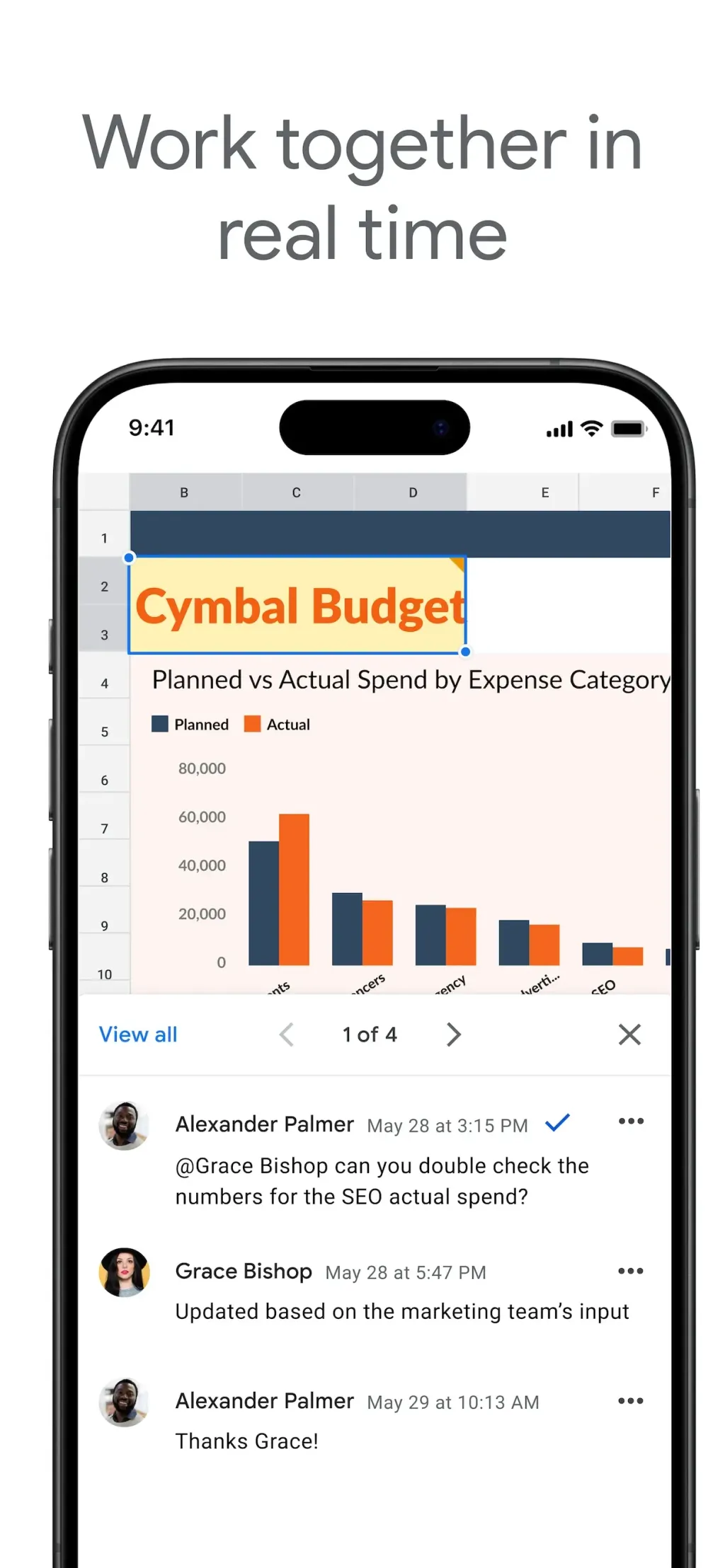 Google Sheets App Store screenshot 3