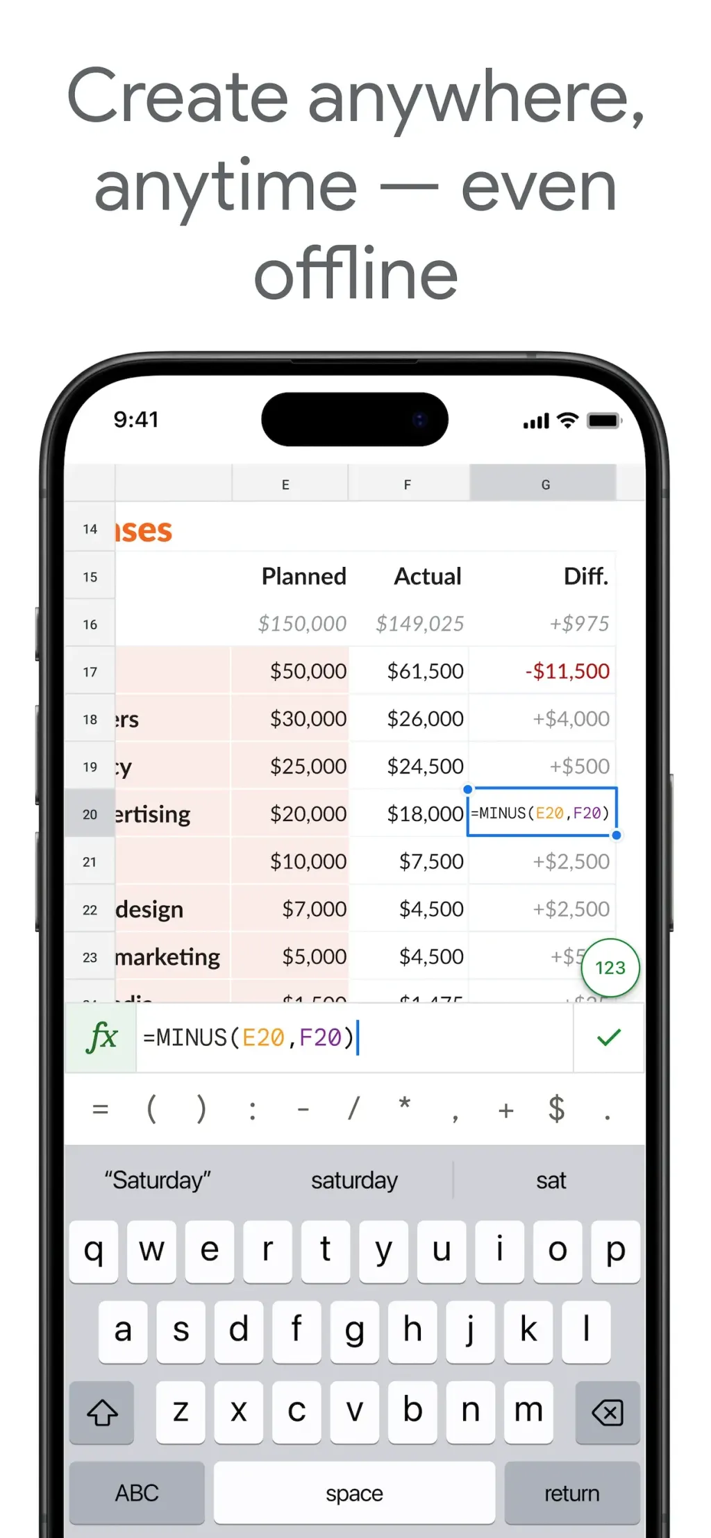 Google Sheets App Store screenshot 4
