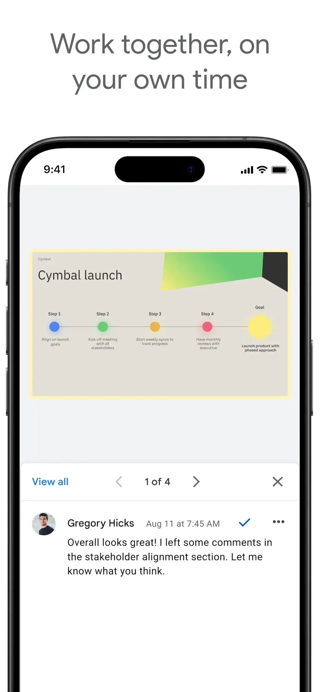 Google Slides App Store screenshot 2