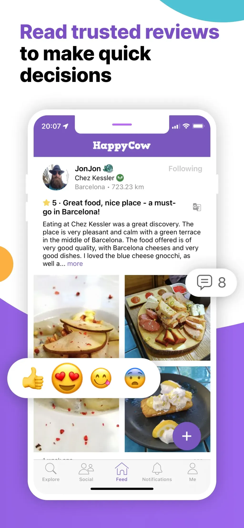 HappyCow - Vegan Food Near You App Store screenshot 1