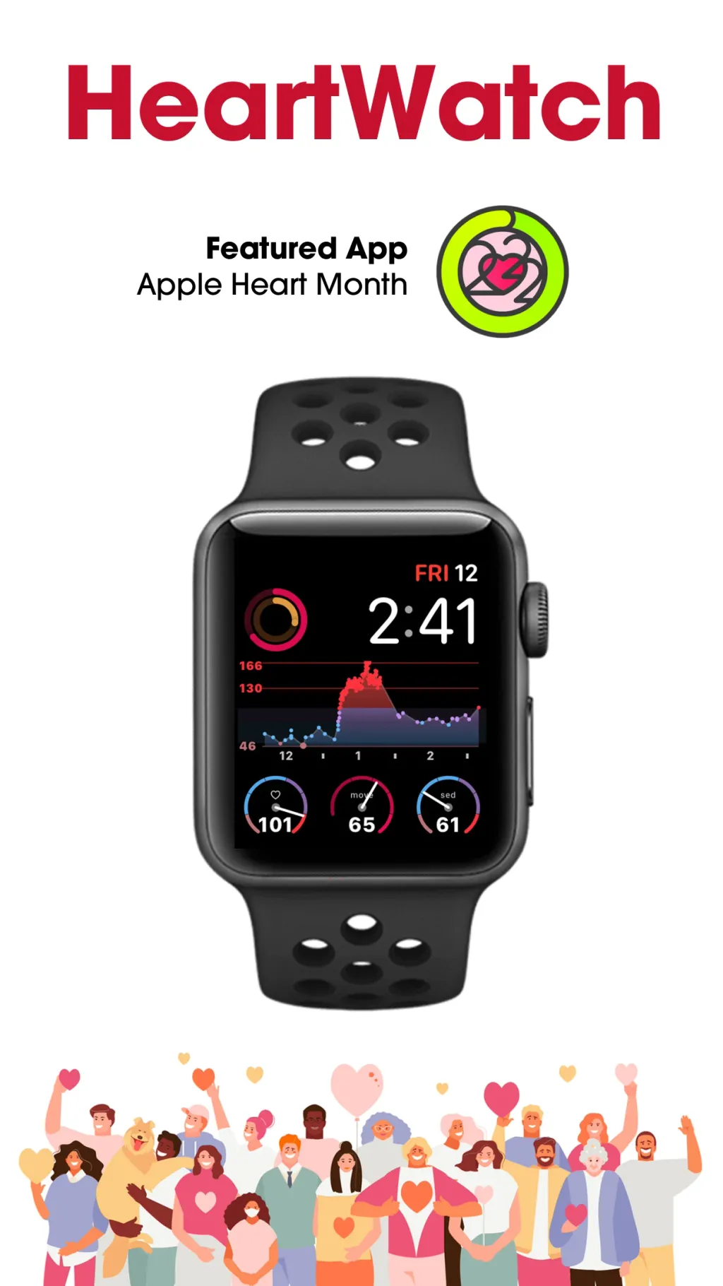HeartWatch: Heart Rate Monitor App Store screenshot 1