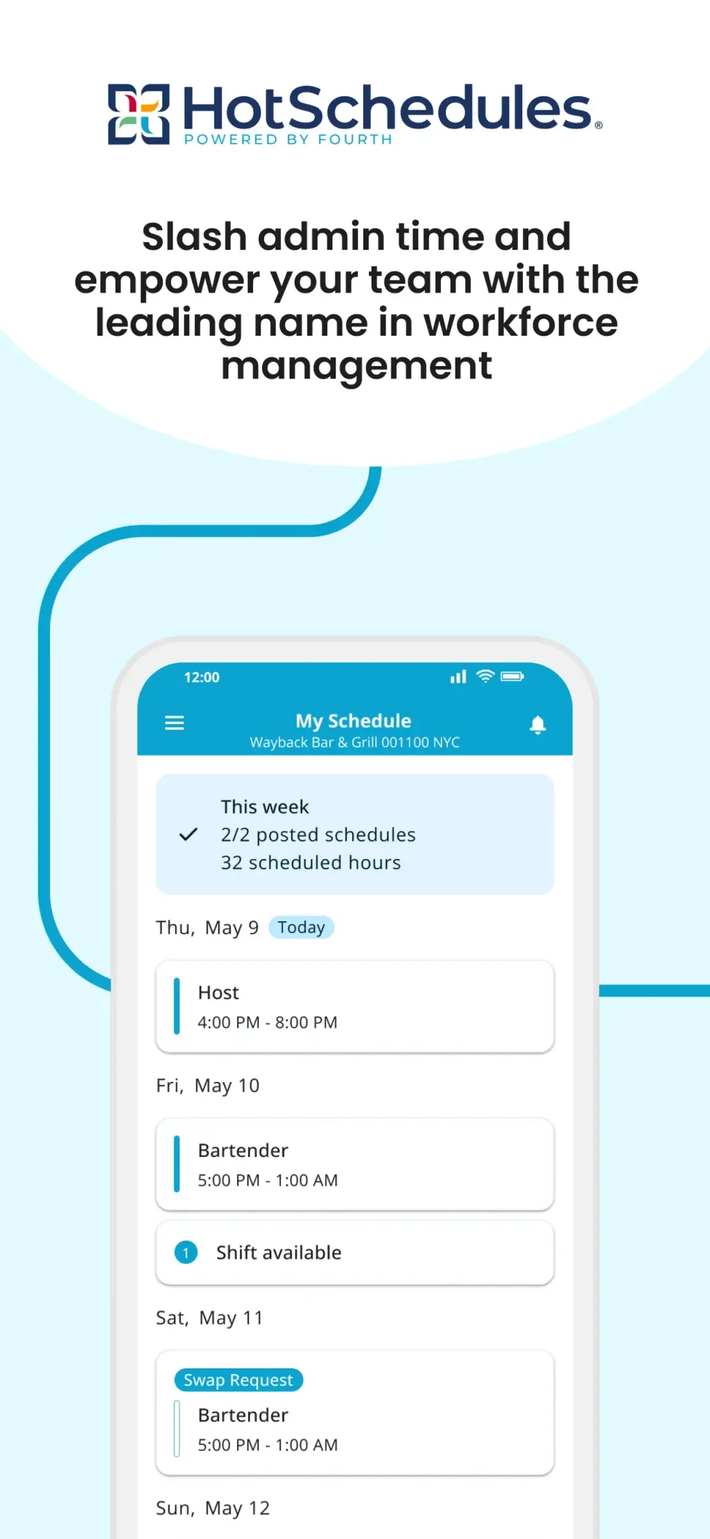 HotSchedules App Store screenshot 1