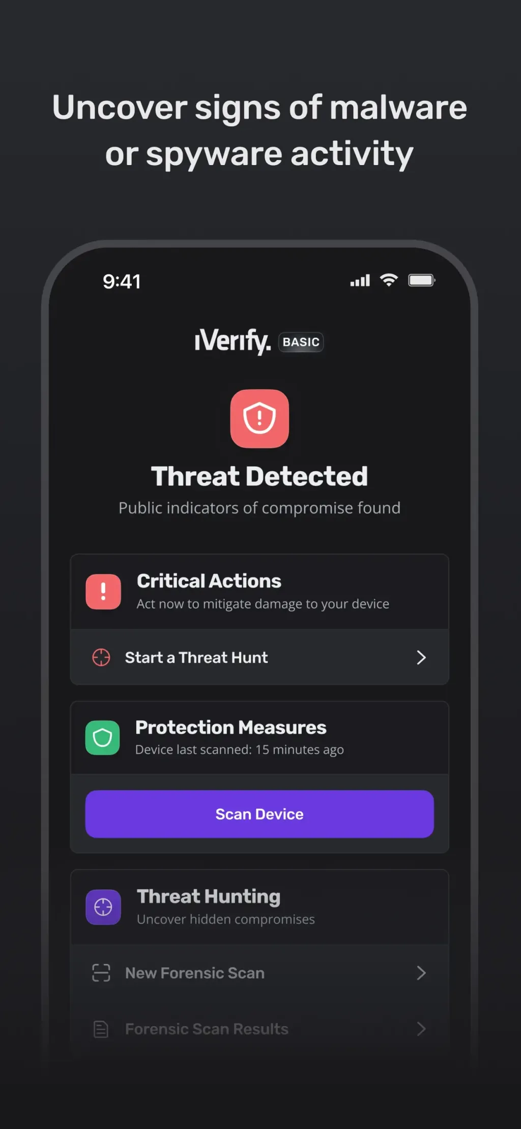 iVerify Basic App Store screenshot 1