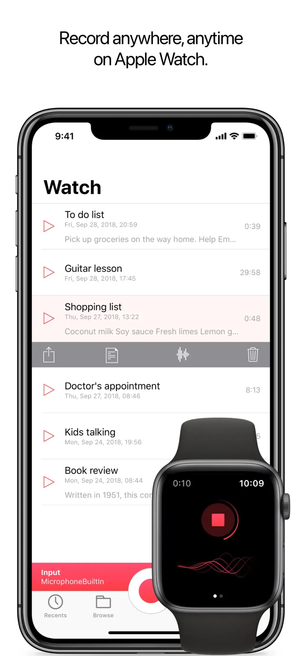 Just Press Record App Store screenshot 2