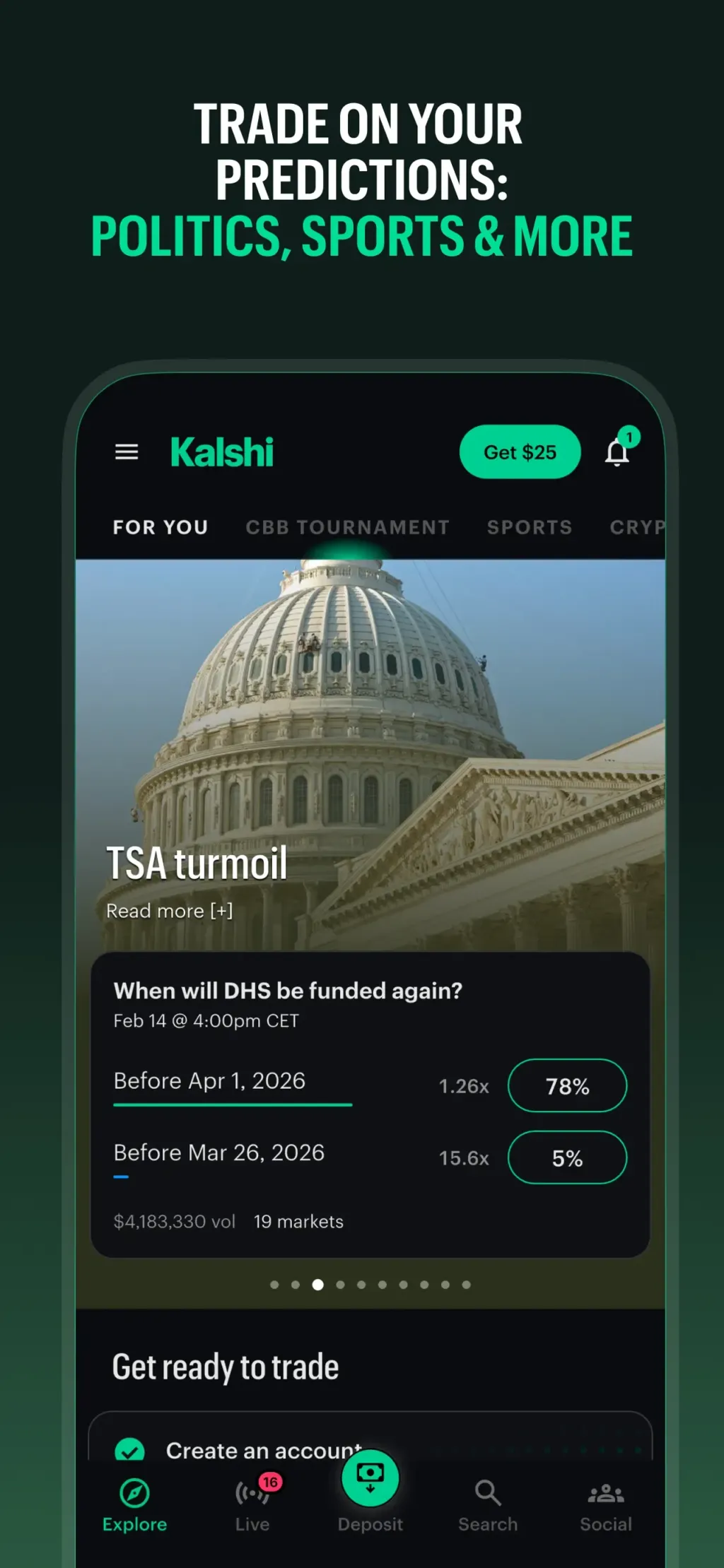 Kalshi: Trade News & Sports App Store screenshot 4