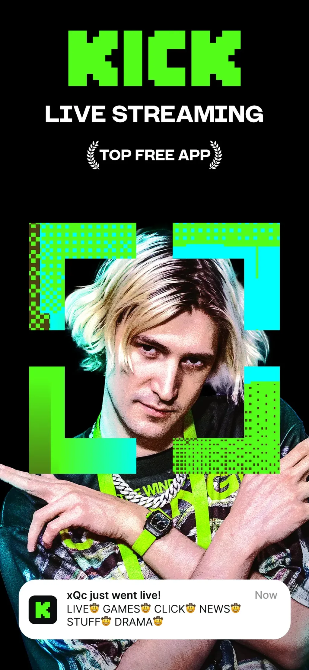 KICK - Live Streaming App Store screenshot 1