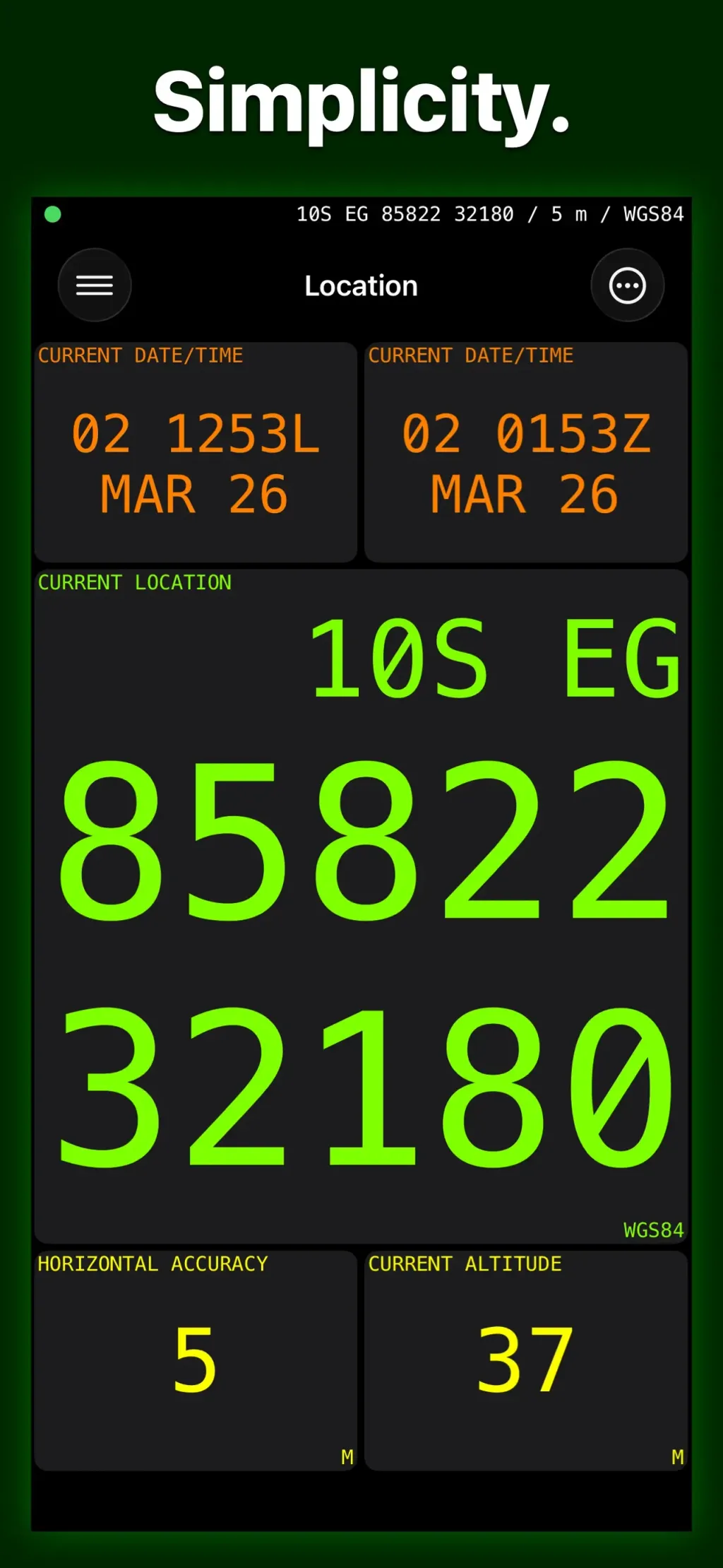 MilGPS App Store screenshot 2