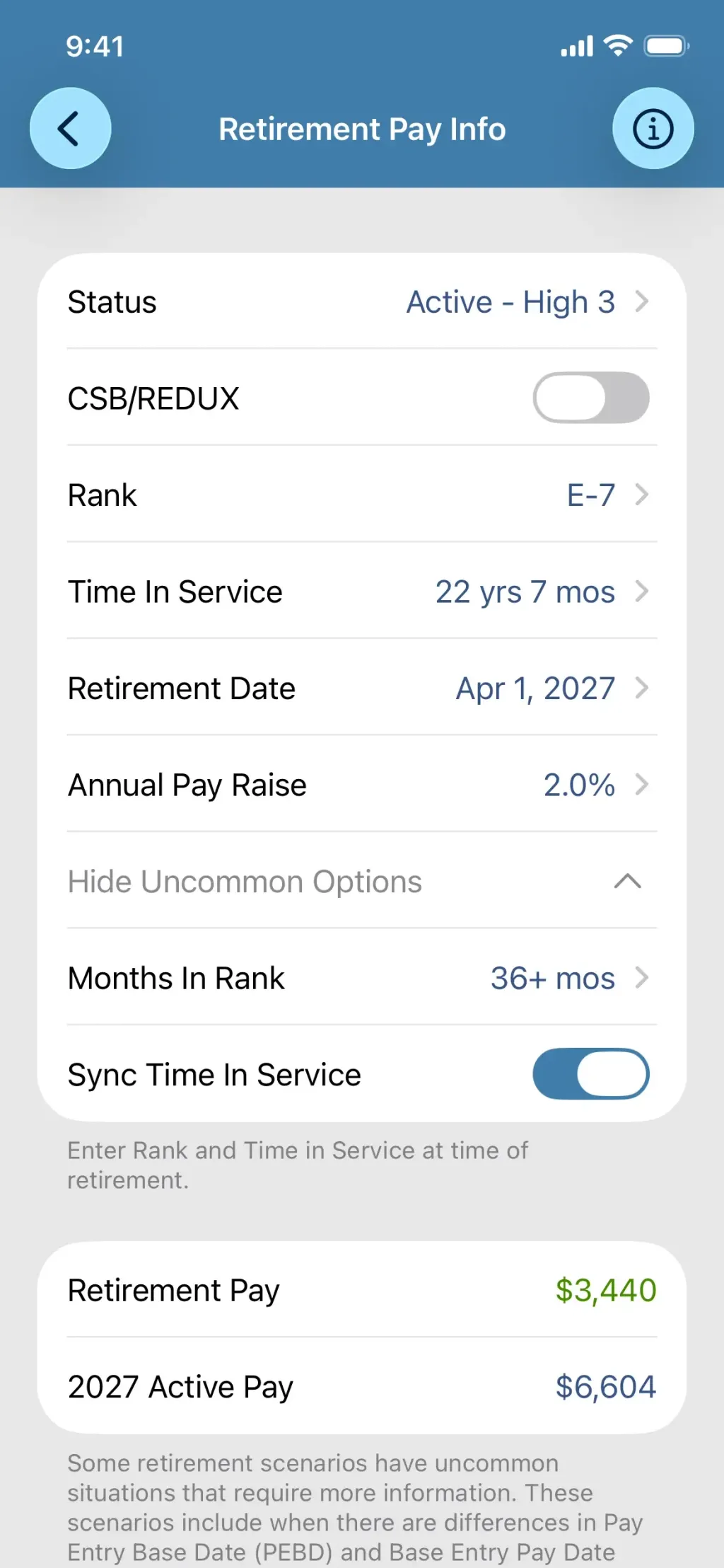 Military Retirement App Store screenshot 4