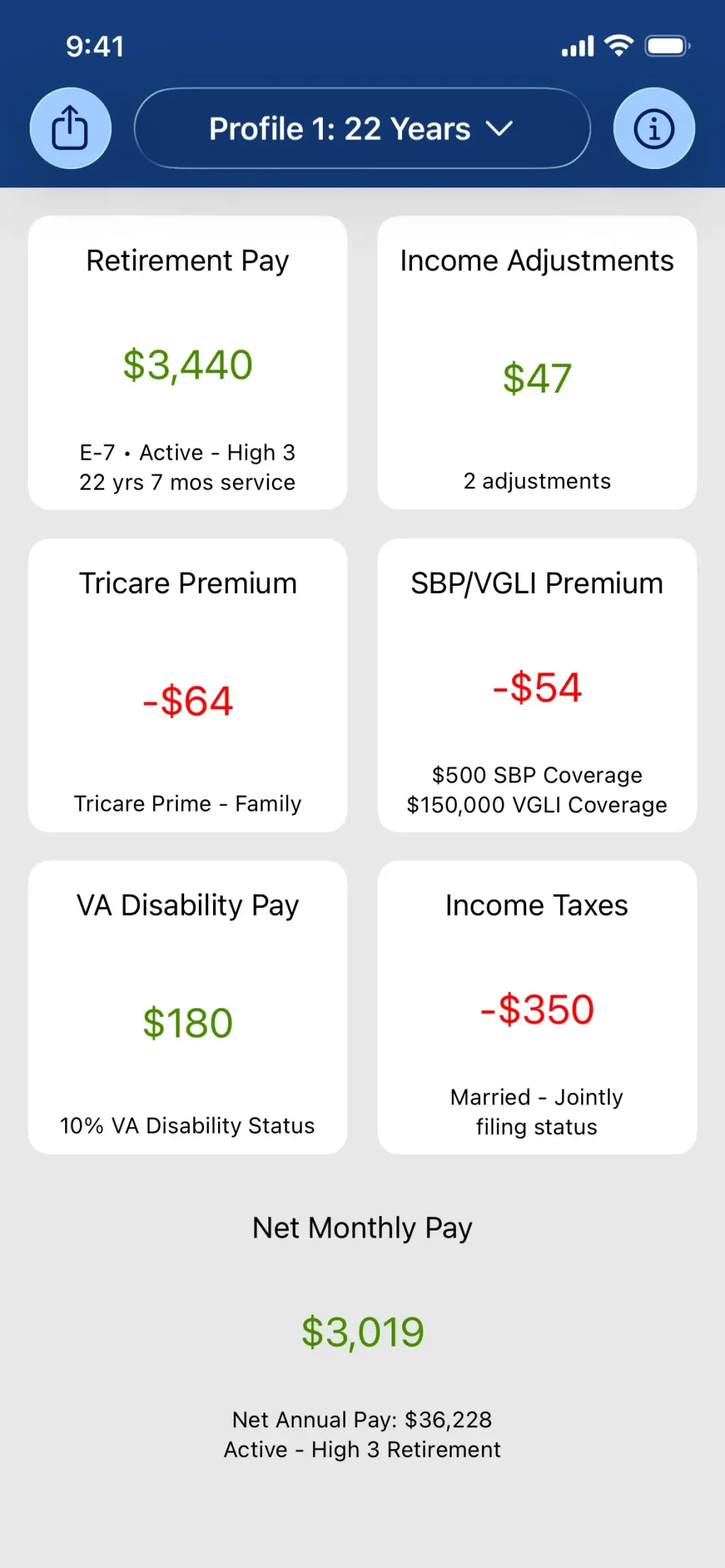 Military Retirement App Store screenshot 7