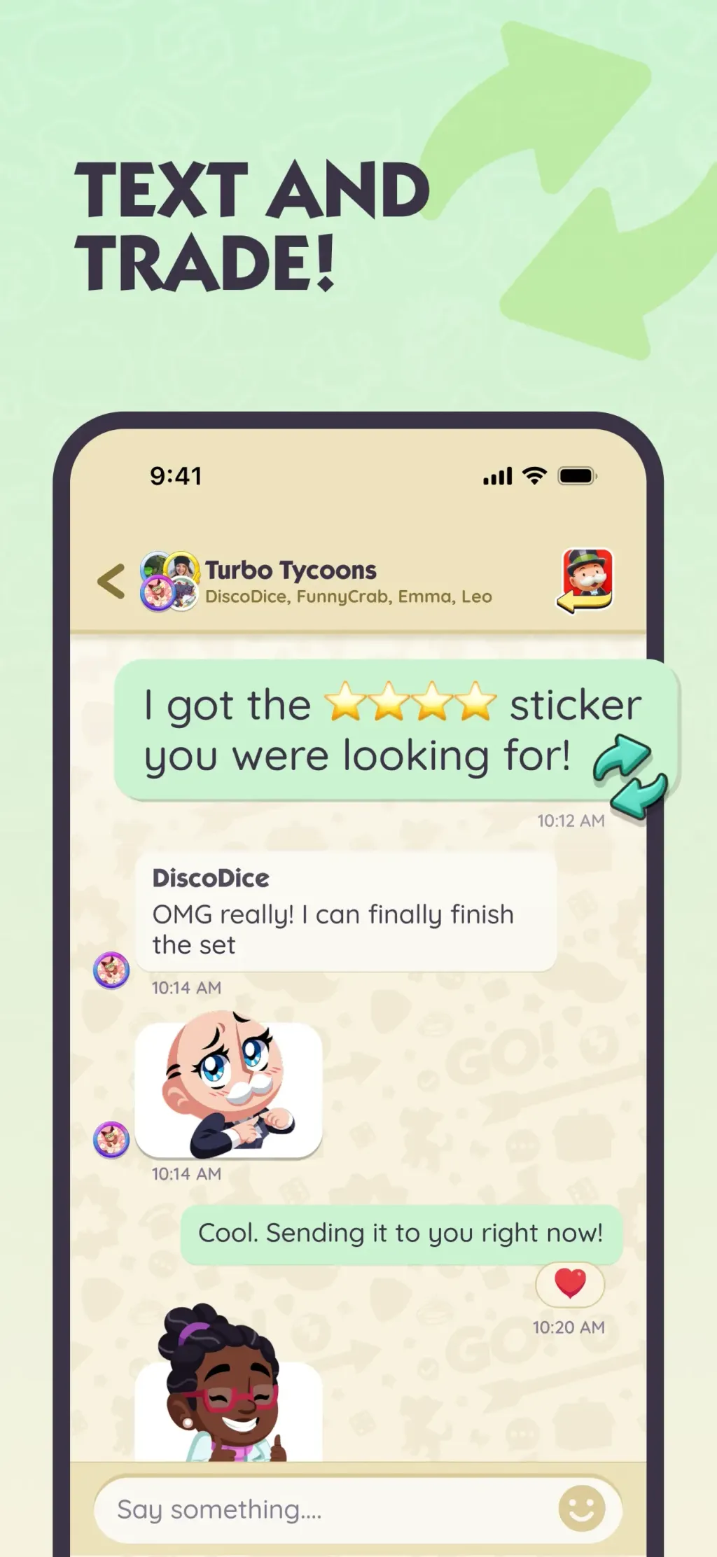 MONOPOLY GO!Chat App Store screenshot 3