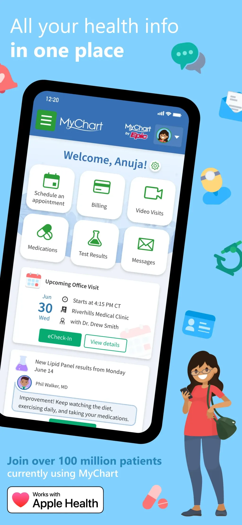 MyChart App Store screenshot 1