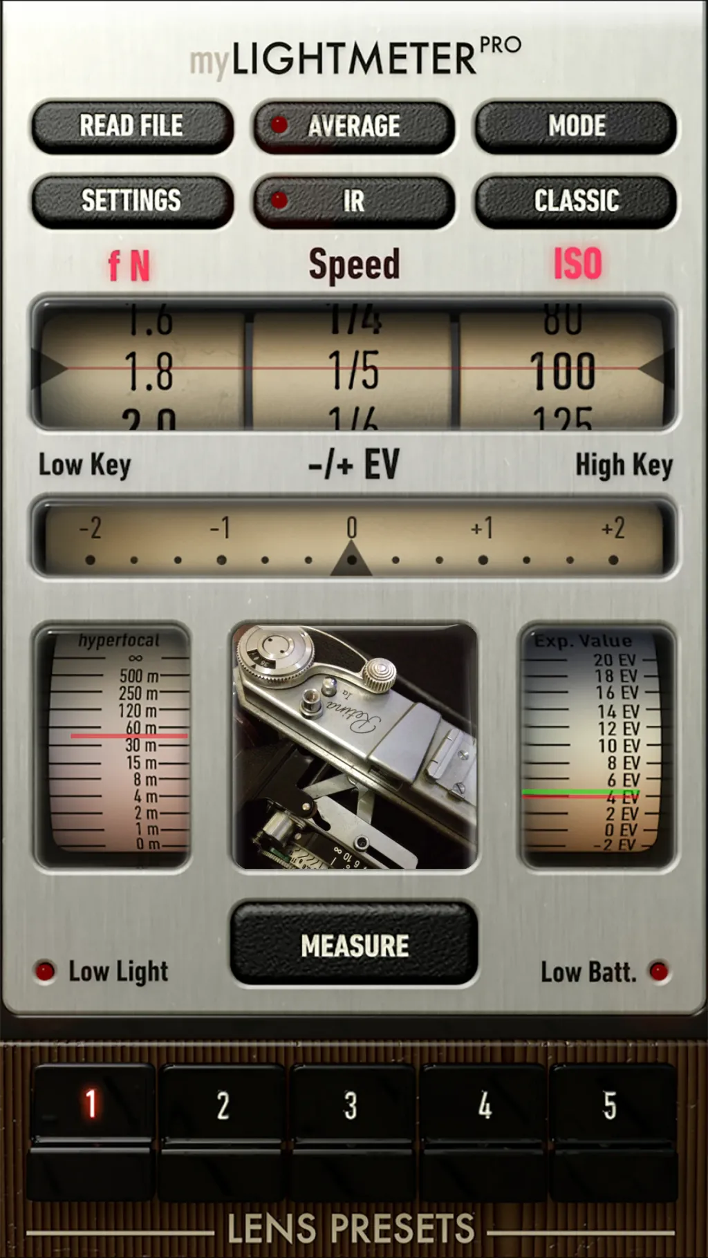 myLightMeter PRO App Store screenshot 1